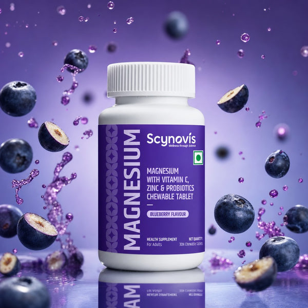 Magnesium Bisglycinate Chewable Tablets – Blueberry